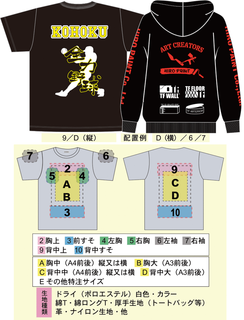 大阪　枚方　Ｔシャツプリント　格安